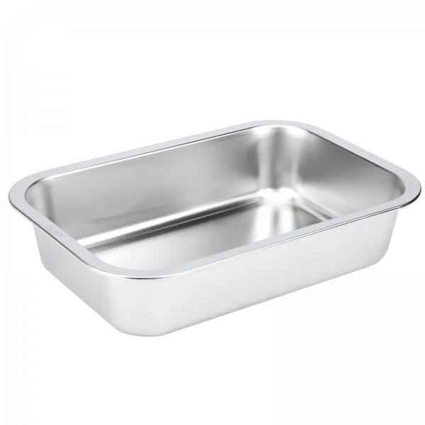 QLWX Stainless Steel Steam Table Pan, 2.8inch Deep Serving Tray Food Prep Storage Pan for Kitchen Restaurant Hotel Buffet Tray Plate