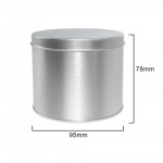 QLWX Tea Tin Canister with Lids, Tea Containers for Loose Leave Tea, Storage Coffee, Sugar, Herb, Spice Containers, Silver